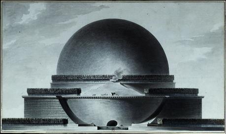 Descrizione: Boullée_-_Cénotaphe_à_Newton_-_élévation
