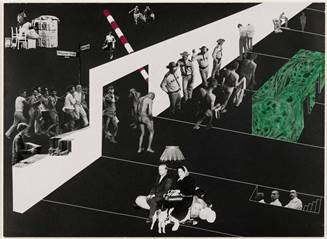 Descrizione: moma_91waysofbeingpolitical_koolhaus_exodusorthevountaryprisonersofarchitecturethereceptionareaproject